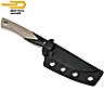 Bestech Knife Heidi Blacksmith Black and Beige G10 D2
