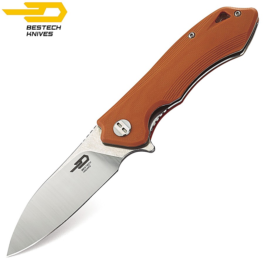 Buy online Bestech Pocket Knife Beluga Orange G10 D2 from BESTECH Shop of Pocket Knives Military and Tactical Knives Online Store Mundilar Airguns
