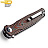 Bestech Navalha Ascot Fibra de Carbono Vermelho G10 D2