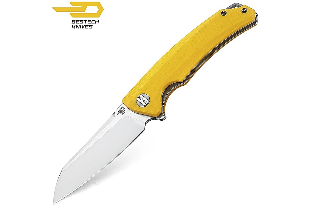 Bestech Navaja Texel Amarillo G10 D2