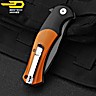 Bestech Navalha Penguin Preta Laranja G10 D2