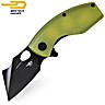 Bestech Couteau de Poche Lizard Vert Lime G10 D2