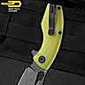 Bestech Couteau de Poche Lizard Vert Lime G10 D2