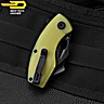 Bestech Couteau de Poche Lizard Vert Lime G10 D2