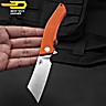 Bestech Couteau de Poche Cubis Orange G10 D2