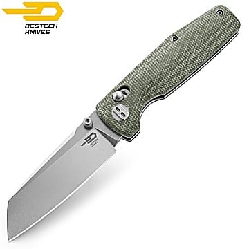 Bestech Navalha Slasher Verde Micarta D2