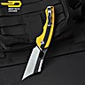 Bestech Couteau de Poche Skirmish Jaune Noir G10 D2