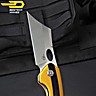 Bestech Pocket Knife Skirmish Yellow Black G10 D2