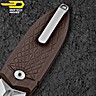 Bestech Couteau de Poche Ququ Marron G10 14C28N