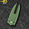 Bestech Pocket Knife Ququ Green Aluminium 14C28N