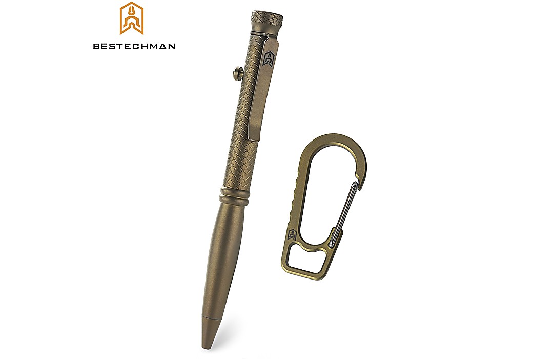Bestechman Tactical Pen Scribe Bronze Titanium