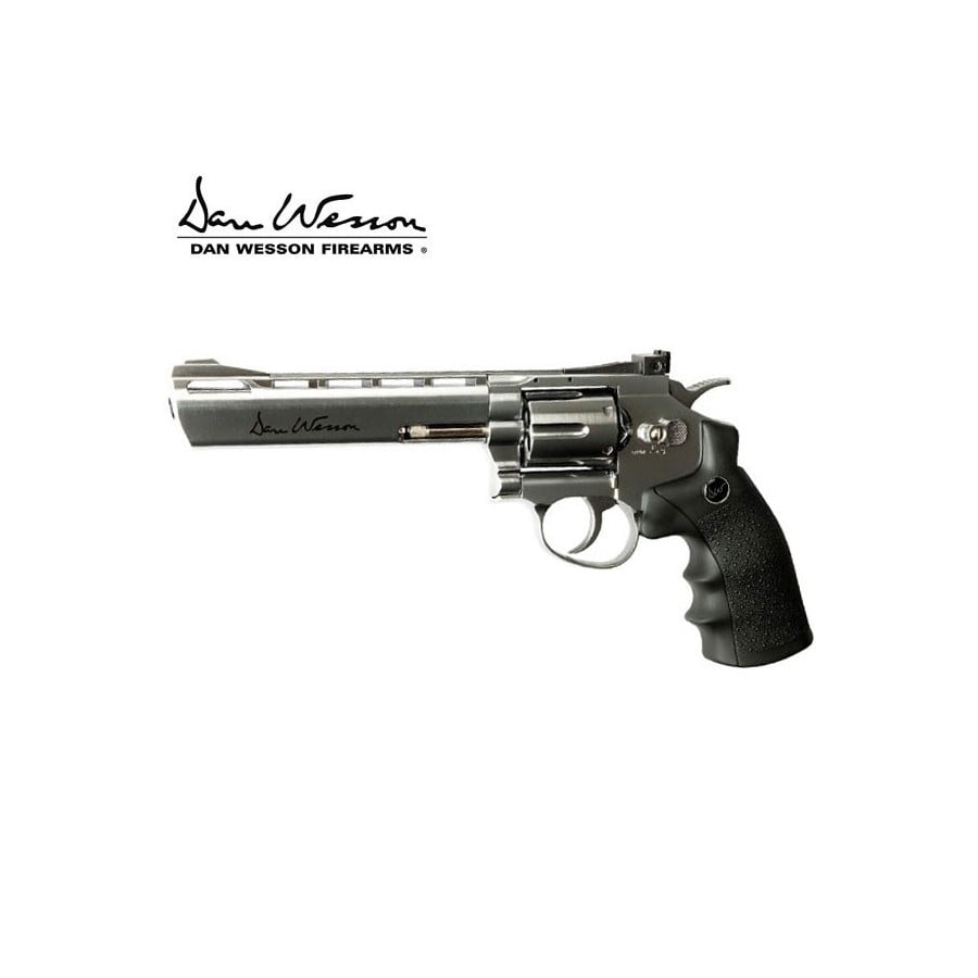 Revolver airsoft Dan Wesson 6 plata versión potencia reducida - ASG -  Tienda de Airsoft, replicas y ropa militar con stock real .
