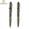 Bestechman Caneta Tatica Scribe Bronze Titanio Stonewash Quebra Vidros