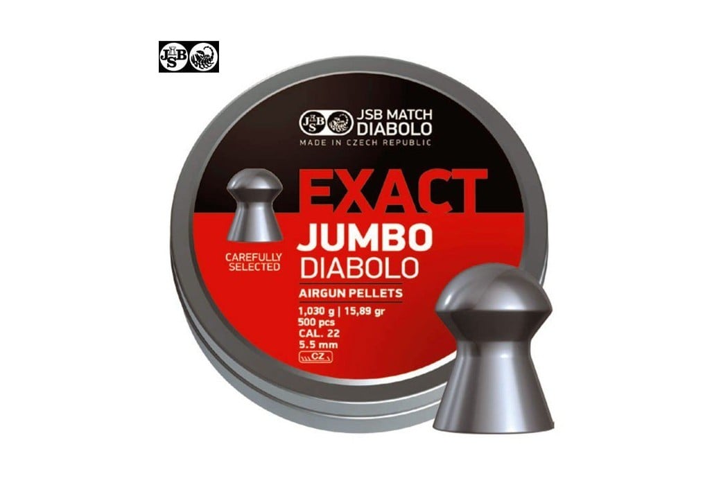 Chumbo JSB Exact Jumbo Original 250pcs 5.52mm (.22)