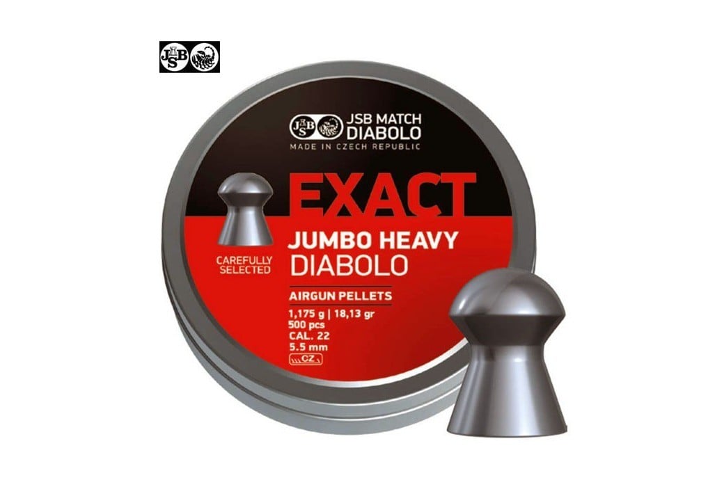 Munitions JSB Exact Heavy Jumbo Original 500pcs 5.52mm (.22)