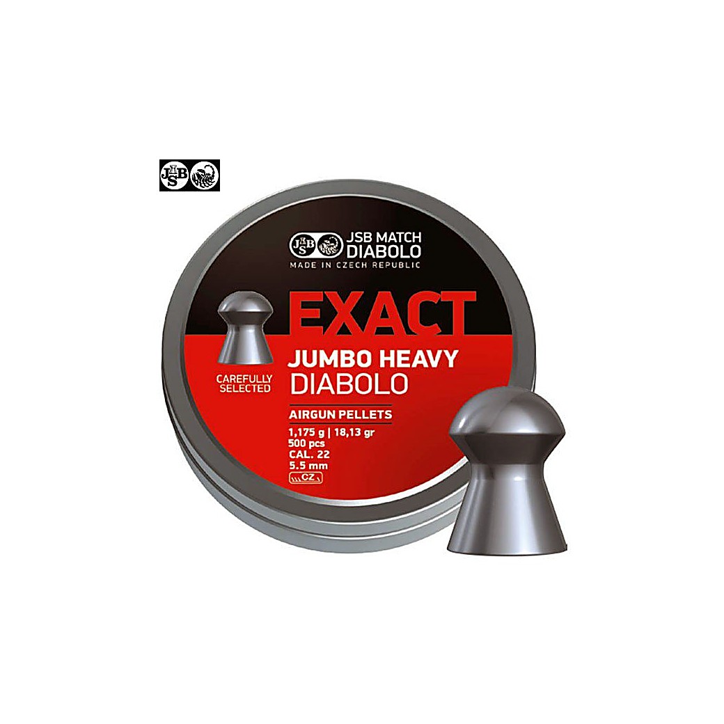 Buy online Air gun pellets JSB EXACT HEAVY JUMBO ORIGINAL 500pcs 5.52mm