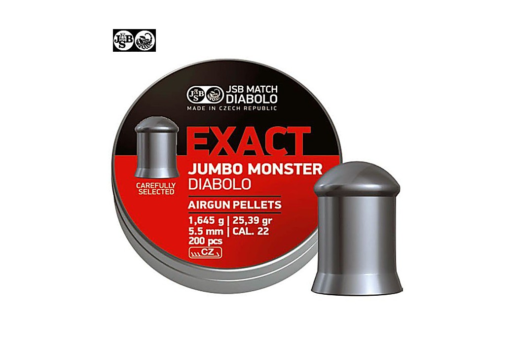 Air gun pellets JSB EXACT MONSTER JUMBO ORIGINAL 200pcs 5.52mm (.22)