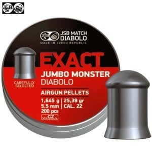 MUNITIONS JSB EXACT MONSTER JUMBO ORIGINAL 200pcs 5.52mm (.22)