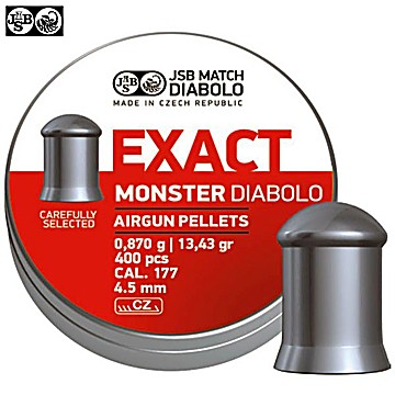 Chumbo JSB Exact Monster Original 400pcs 4.52mm (.177)