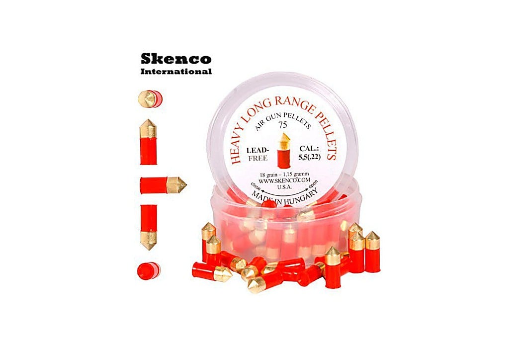 Air Gun Pellets Skenco Heavy Long Range 75PCS 5.50mm (.22)