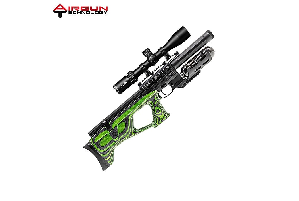 Carabina PCP AGN Technology Uragan 2 Compact Laminado Verde