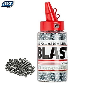 Air Gun Pellets ASG Round BB Steel 1500pcs 4.50mm