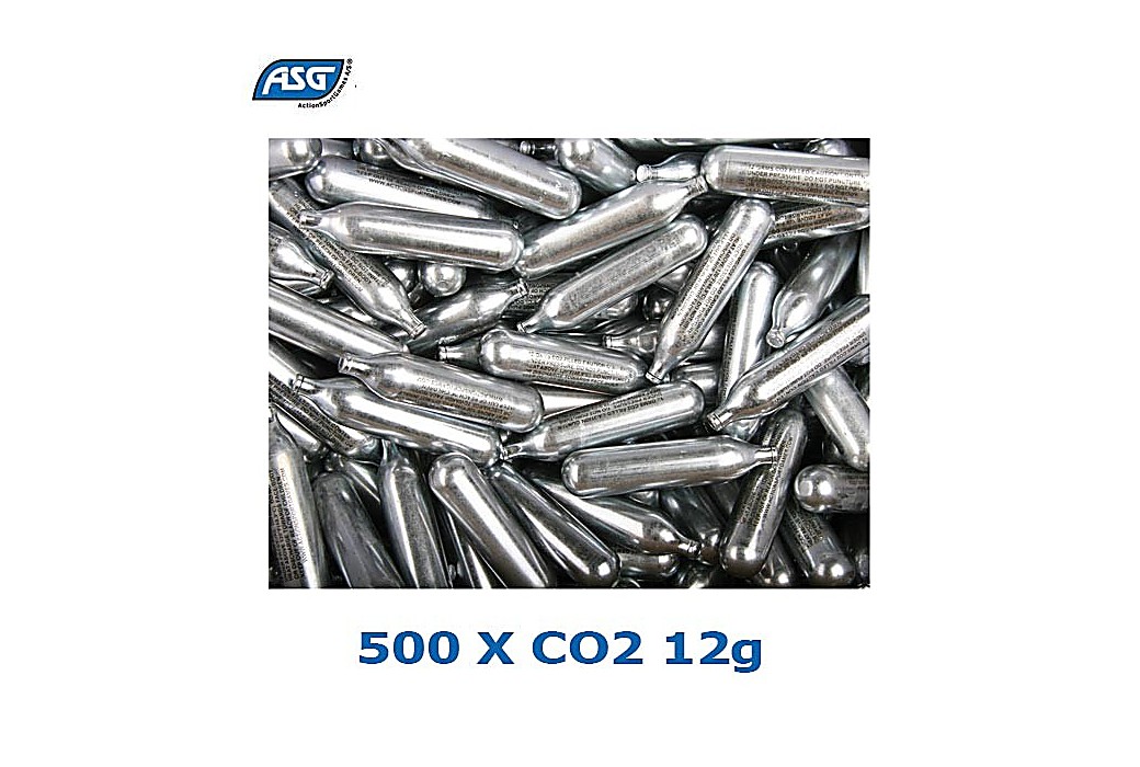 Botijas CO2 ASG 12G Caixa 500PCS 