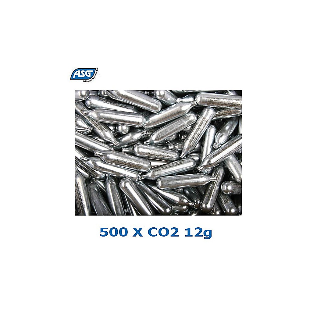 Buy online ASG CO2 12G CARTRIDGES BOX 500PCS from ASG ACTION SPORT