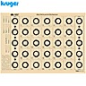 Cible Benchrest 25m Kruger 42X29.7cm 100pcs