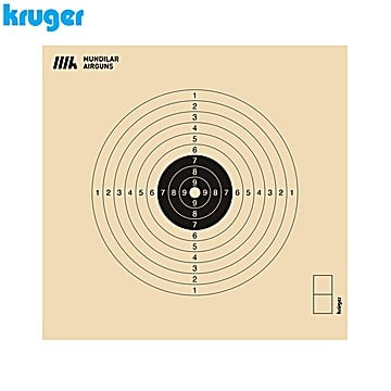 Cibles Carabine CCART Kruger 10m 13x14.5cm 250pcs