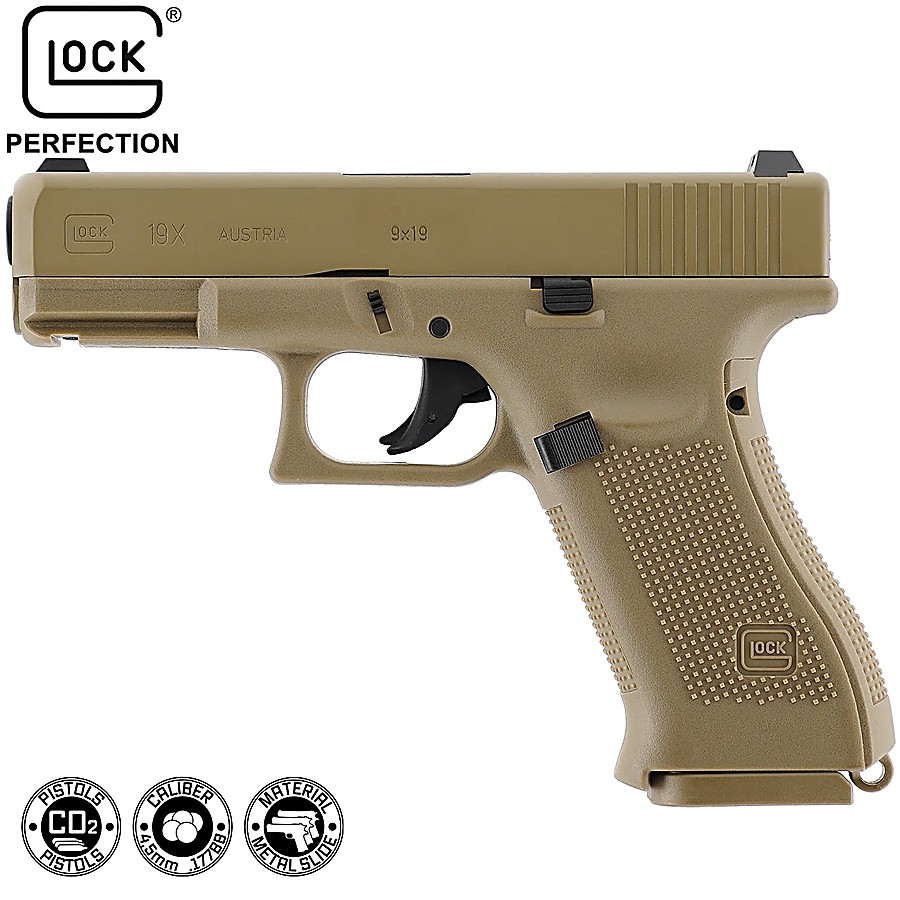 Comprar online Pistola BB CO2 Glock 19X Coyote da marca GLOCK