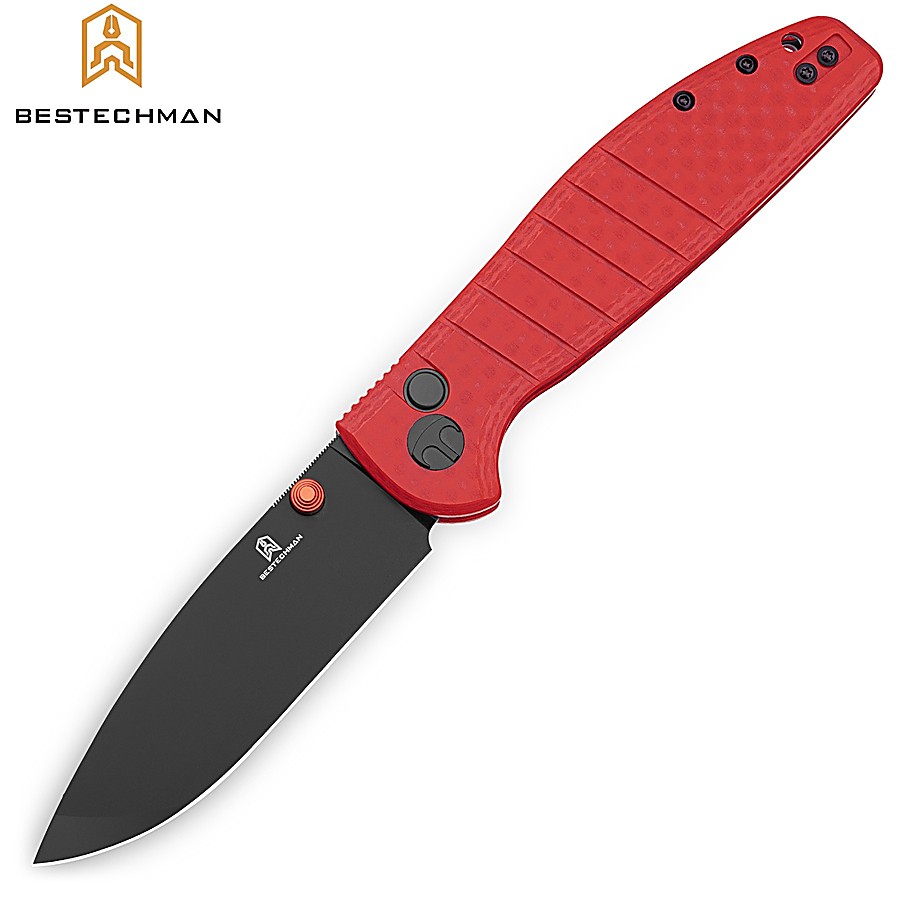 Buy online Bestechman Pocket Knife Goodboy Red G10 D2 PVD from BESTECHMAN •  Shop of Pocket Knives | Military and Tactical Knives Online Store •  Mundilar Airguns