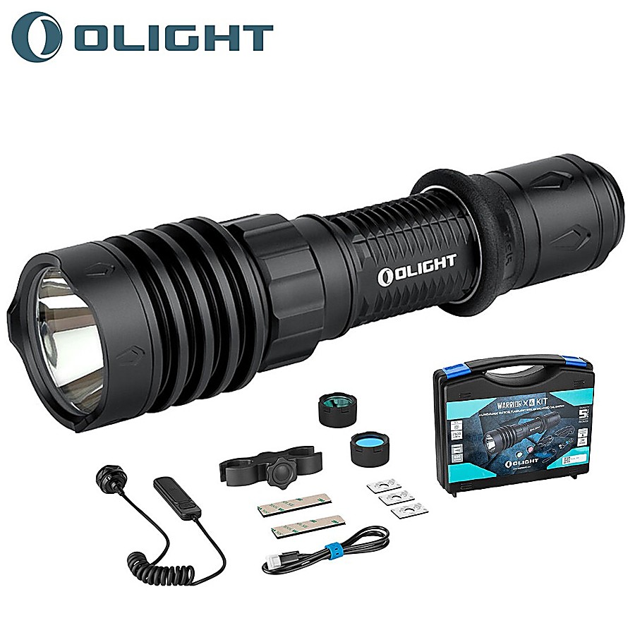 Buy online Olight Warrior X 4 Tactical Flashlight Hunting Kit LED