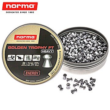 Munitions Norma Golden Trophy FT Heavy 4.50mm (.177) 9.1gr 300pcs