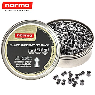 Air Gun Pellets Norma Superpoint Strike 4.50mm (.177) 8.2gr 500pcs