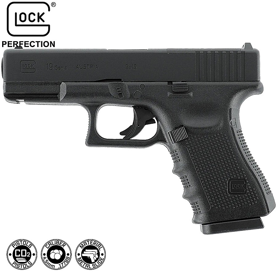 Comprar online Pistola BB CO2 Glock 19 Gen4 MOS da marca GLOCK