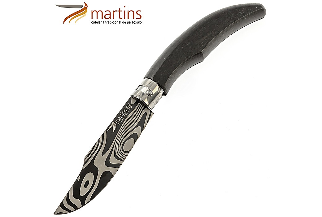 Couteau de Poche Martins Ellegance Oval Ébène Titane 8cm