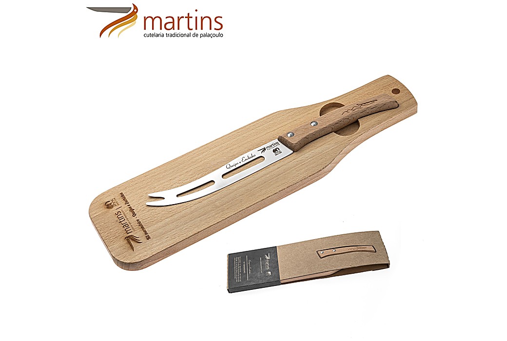 Faca e Tábua para Queijos e Enchidos Kit Merendeiro Martins 13cm