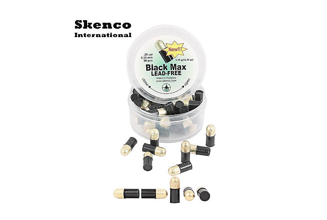 Air Gun Pellets Skenco Black Max 50PCS 6.35mm (.25)