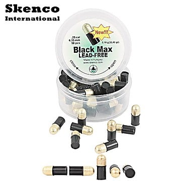 Air Gun Pellets Skenco Black Max 50PCS 6.35mm (.25)