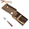 Table Fork Contrastes Martins Walnut Chocolate 6Pcs