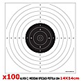 CIBLES CARTON COMP. PISTOLET 10m 100pcs 14X14CM