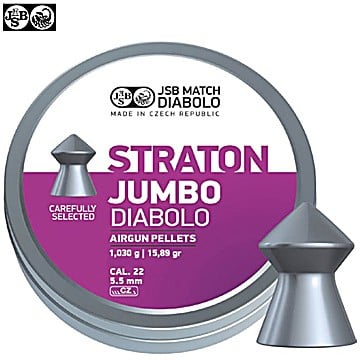 Air Gun Pellets JSB Straton Jumbo Original 250pcs 5.50mm (.22)