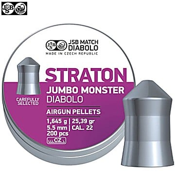 Air Gun Pellets JSB Straton Monster Jumbo Original 200pcs 5.51mm (.22)