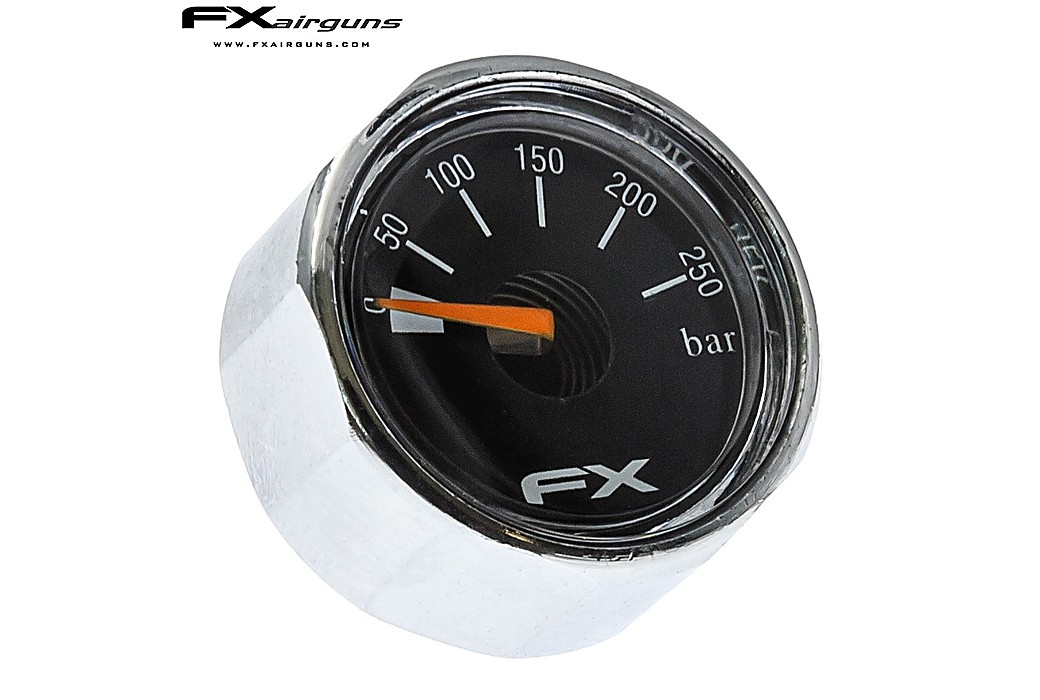 FX Pressure Gauge 23mm 1/8 0-250 BAR
