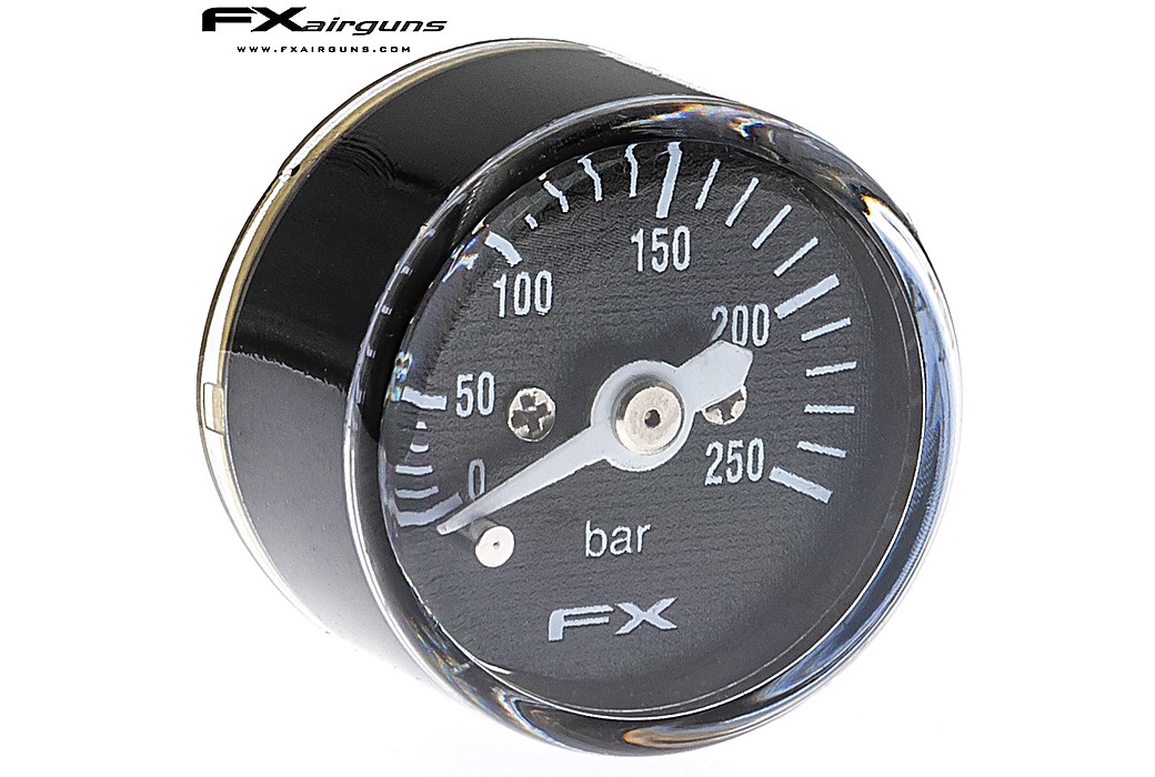 FX Pressure Gauge 25 mm 1/8 0-250 BAR