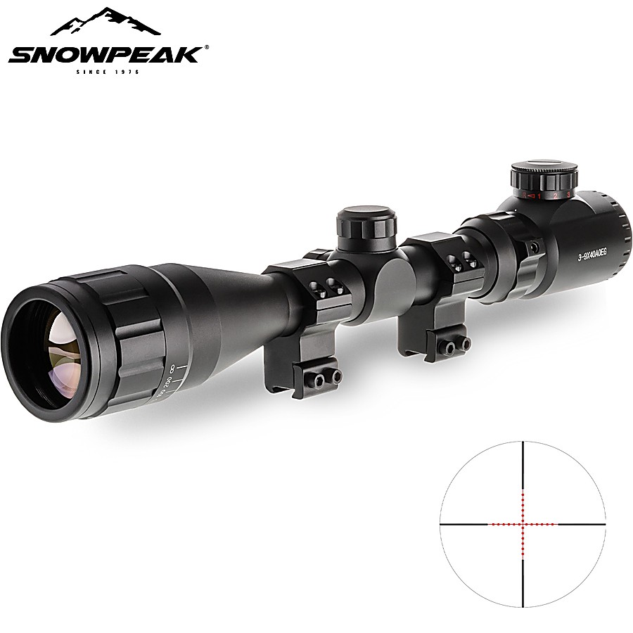 Lunette de tir Mildot réticule lumineux 2-7x44 UTG [en rupture] - Respect The Target SARL