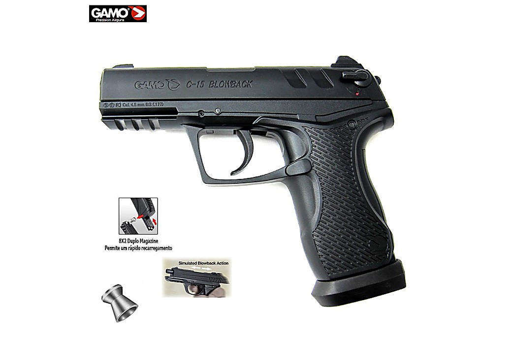 Air Pistol GAMO C-15 Blowback Pellets