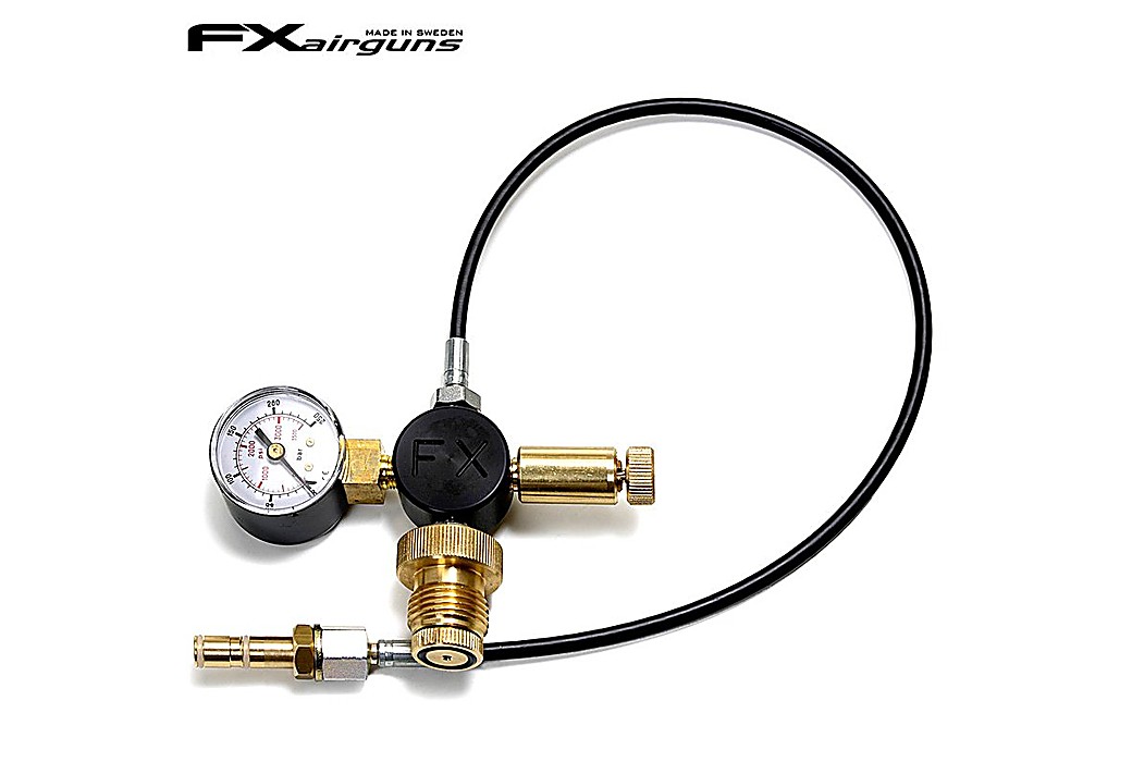 FX DIN Scuba Gauge and Hose Kit 200/300BAR 1/8 BSP