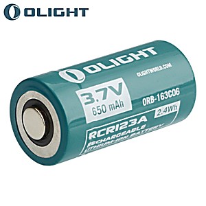 Bateria Recarregável Olight RCR123A 3.7v 650mAh